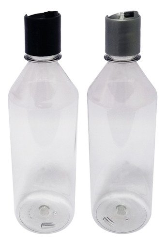 50 Frascos Plástico Cristal Pet 500ml C/ Tampa Disktop Cos - Imagem 2