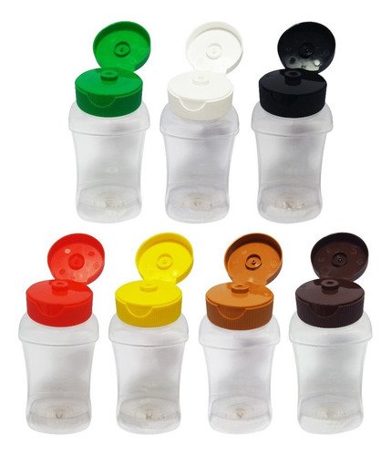 1309 Frasco Plásticos Cristal Pet 200ml Molho Tampa Top Down - Imagem 3