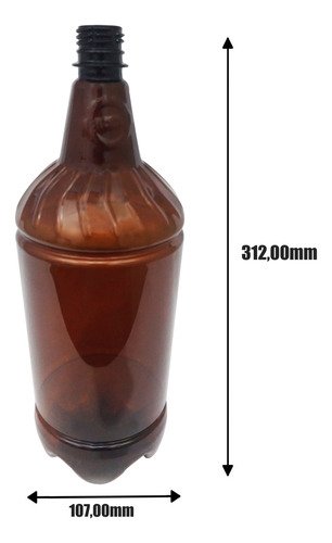 60 Frascos Plástico Âmbar Pet 2l E 6 Suportes Térmicos Gr2 - Imagem 6