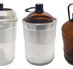 60 Frascos Plástico Âmbar Pet 2l E 6 Suporte Térmico Growler