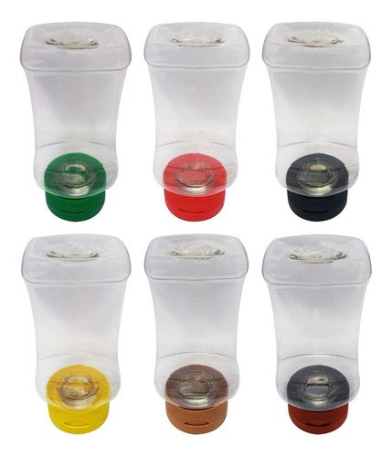 1309 Frasco Plásticos Cristal Pet 200ml Molho Tampa Top Down - Imagem 2