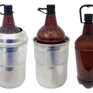 22 Frascos Plástico Âmbar Pet 2l E 5 Suportes Térmicos Gr2