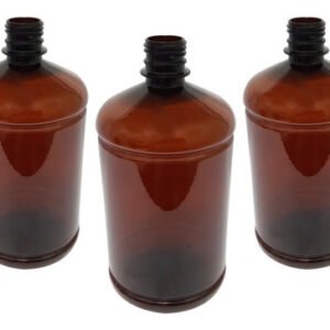 360 Frascos Plástico Âmbar Pet De 1l Vazios Sem Tampas Sab