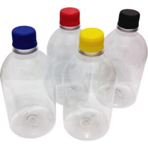 12 Frasco Plástico Cristal Pet 500ml Tampa S Batoque Sab