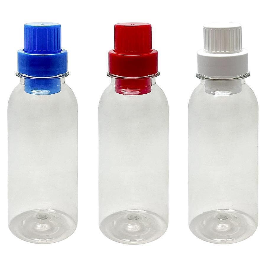 342 FRASCO PLÁSTICO CRISTAL 300ML TAMPA DOSADORA 25ML DET