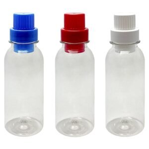 66 FRASCO PLÁSTICO CRISTAL 300ML TAMPA DOSADORA 25ML DET