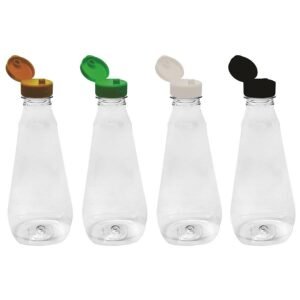 36 FRASCO PLÁSTICO CRISTAL 720ML FLIPTOP BATOQUE PCO38 MEL