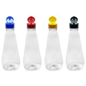 12 FRASCO PLÁSTICO CRISTAL 720ML FLIPTOP C/ ROSCA PCO38 MEL