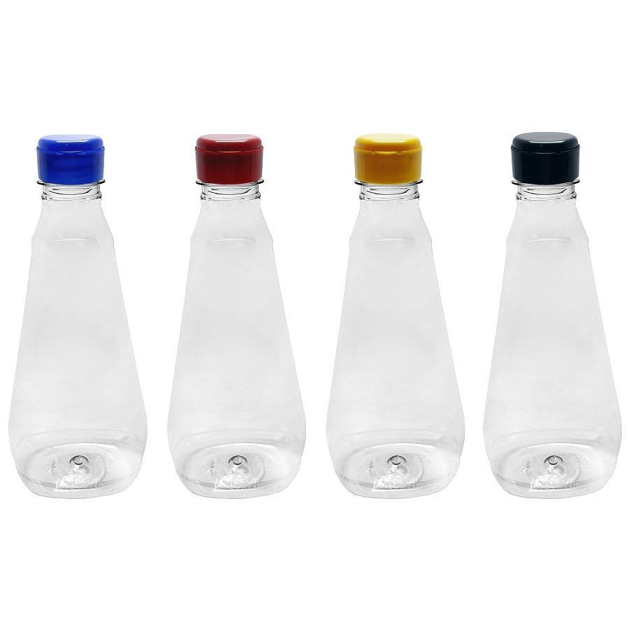 36 FRASCO PLÁSTICO CRISTAL 720ML FLIPTOP C/ ROSCA PCO38 MEL - Imagem 2