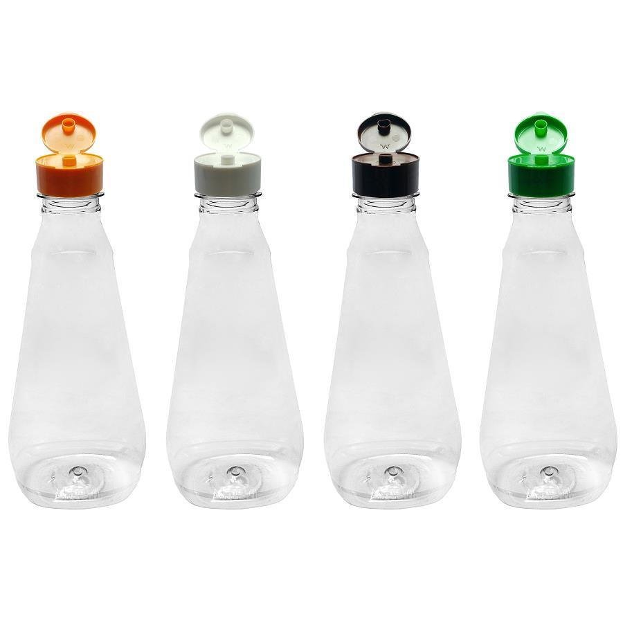 96 FRASCO PLÁSTICO CRISTAL 720ML FLIPTOP C/ ROSCA PCO38 MEL - Imagem 3