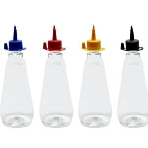 255 FRASCO PLÁSTICO CRISTAL 720ML TAMPA BICO APLICADOR MEL