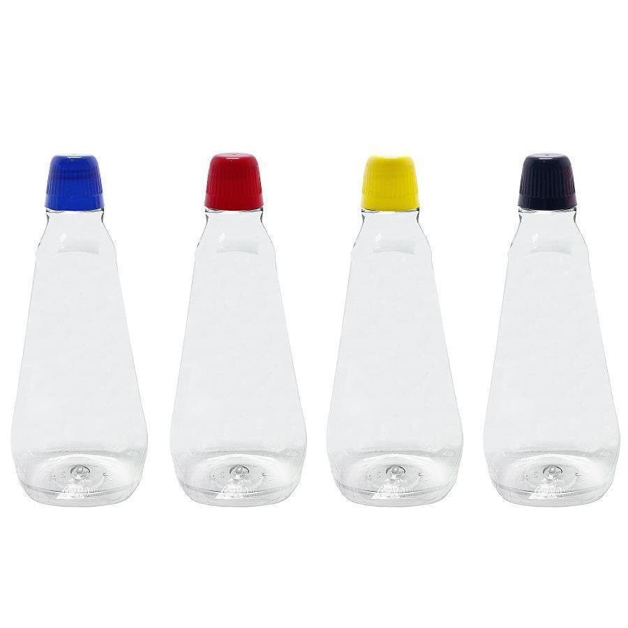 255 FRASCO PLÁSTICO CRISTAL 720ML C/ TAMPA DOSADORA 20ML MEL