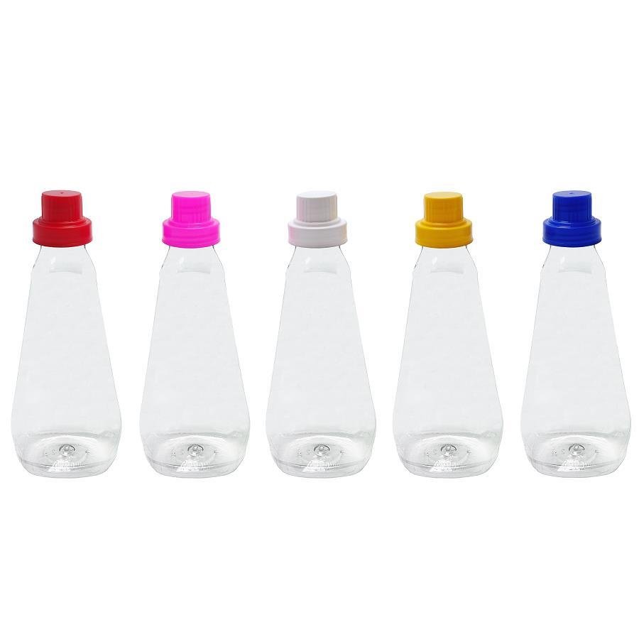 36 FRASCO PLÁSTICO CRISTAL 720ML C/ TAMPA DOSADORA 30ML MEL