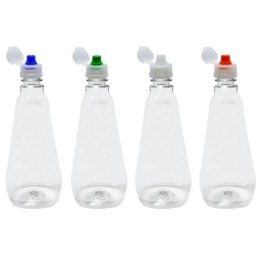 36 FRASCO PLÁSTICO CRISTAL 720ML C/ TAMPA FLIPTOP SPORT MEL - Imagem 3