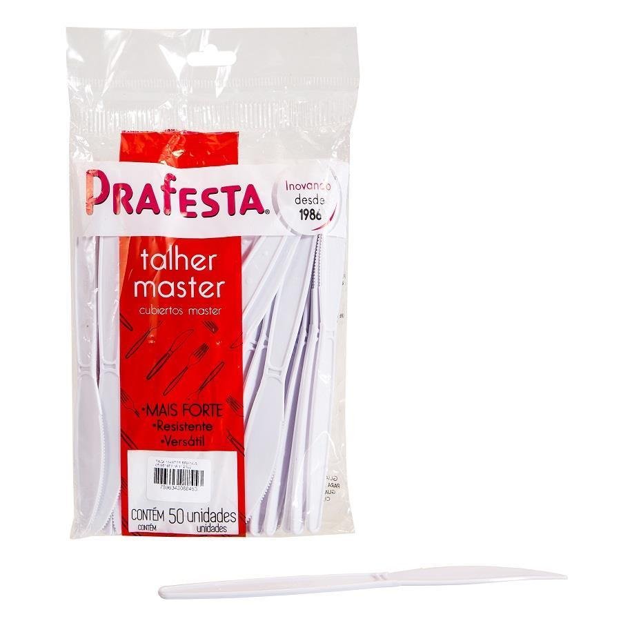 500 FACAS MASTER PLÁSTICO CRISTAL 189X19MM PRAFESTA - Imagem 2