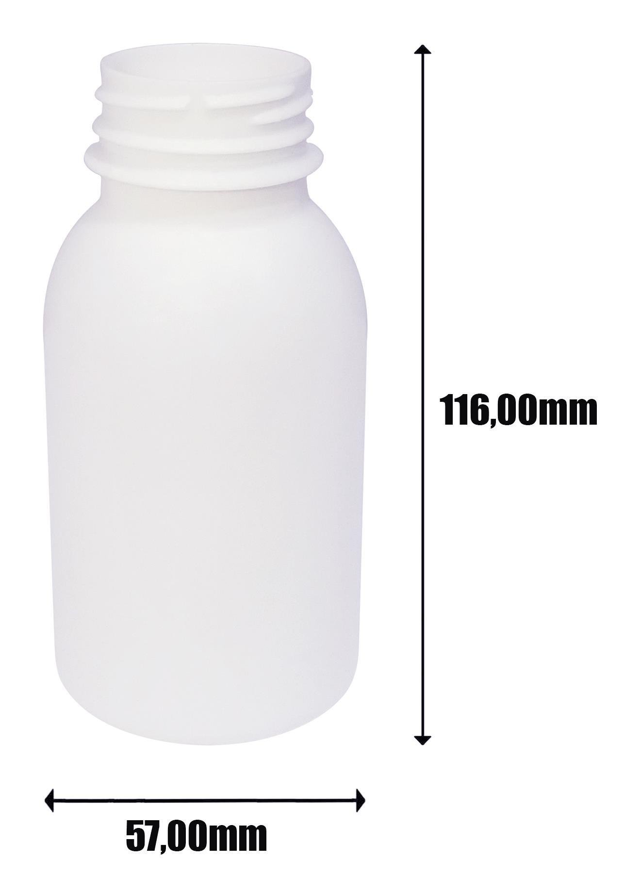 105 FRASCO PLÁSTICO BRANCO 200ML TAMPA DOSADORA 25ML DET - Imagem 4