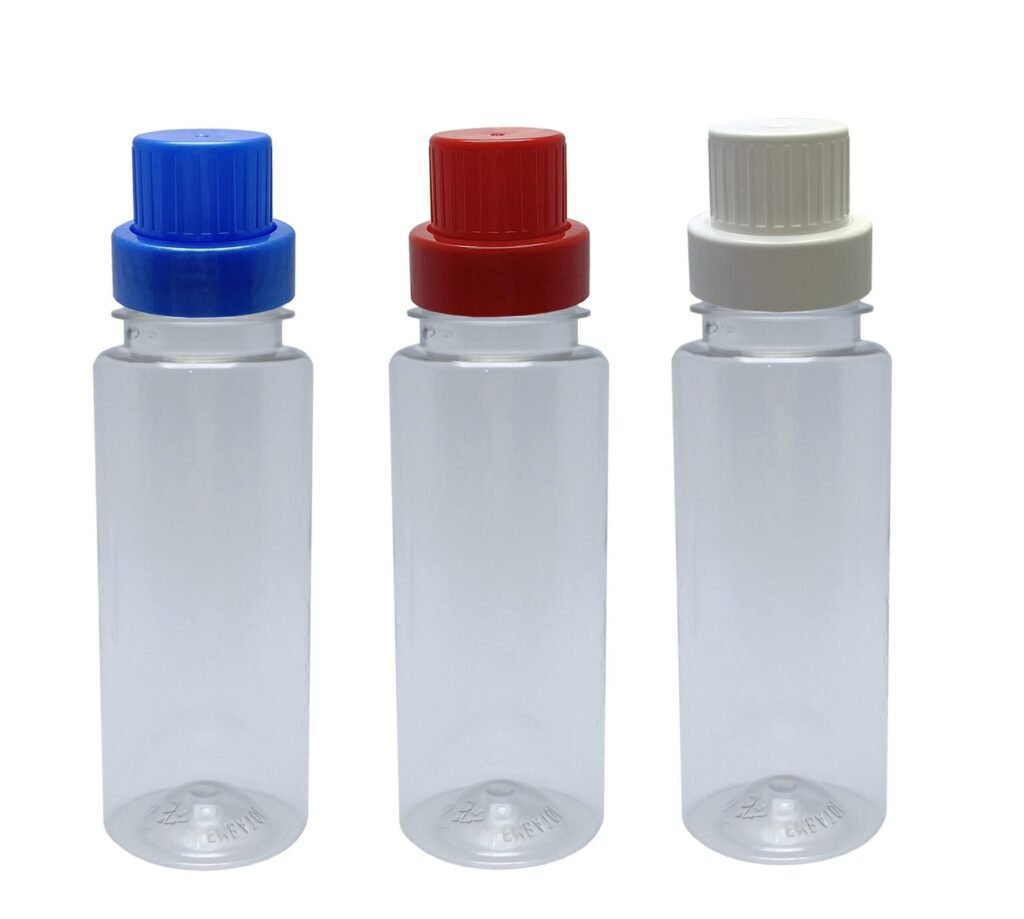 530 FRASCO PLÁSTICO CRISTAL 200ML TAMPA DOSADORA 25ML CON