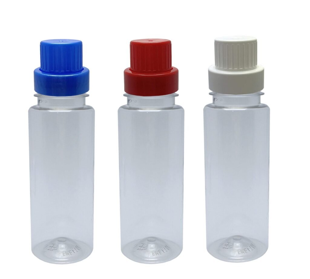 240 FRASCO PLÁSTICO CRISTAL 200ML TAMPA DOSADORA 25ML CON
