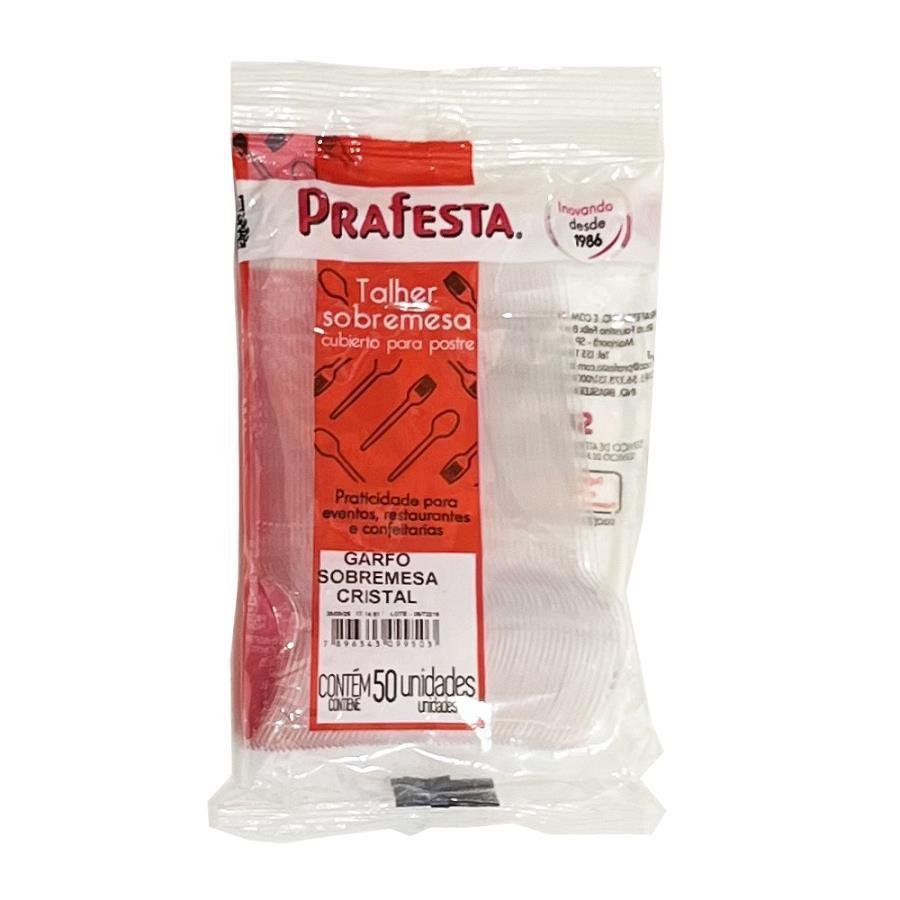 1000 GARFOS SOBREMESA PLÁSTICO CRISTAL 125X21MM PRAFESTA - Imagem 3