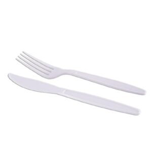 250 GARFO E FACA MASTER PLÁSTICO BRANCO 180X27MM PRAFESTA