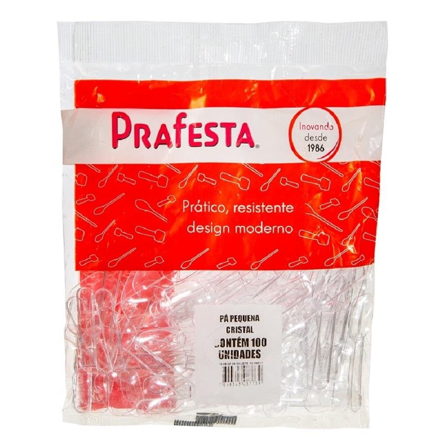 100 PA PEQUENA CRISTAL PLÁSTICO 74X21MM PRAFESTA - Imagem 3