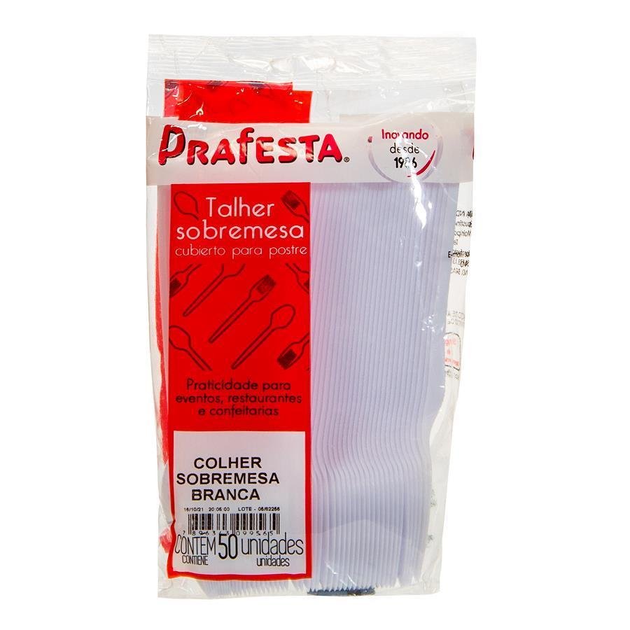 1000 COLHERES SOBREMESA PLÁSTICO CRISTAL 125X27MM PRAFESTA - Imagem 3