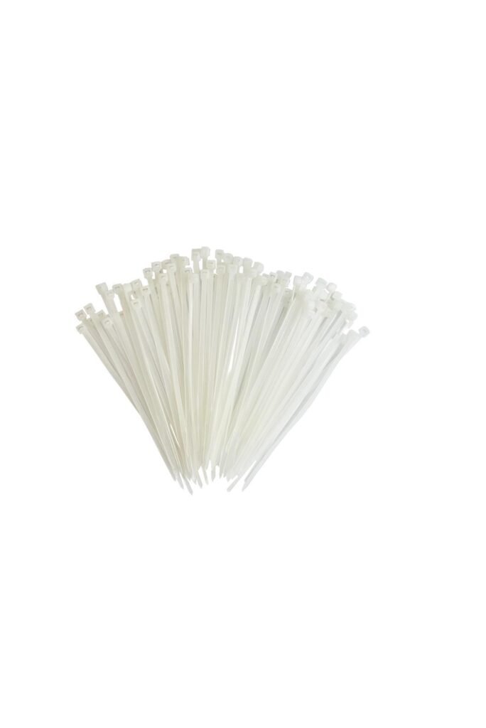 10 PACOTE ABRAÇADEIRAS DE NYLON BRANCA 2,5X100MM C/ 100 UNID