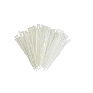 1 PACOTE ABRAÇADEIRAS DE NYLON BRANCA 2,5X100MM C/ 100 UNID