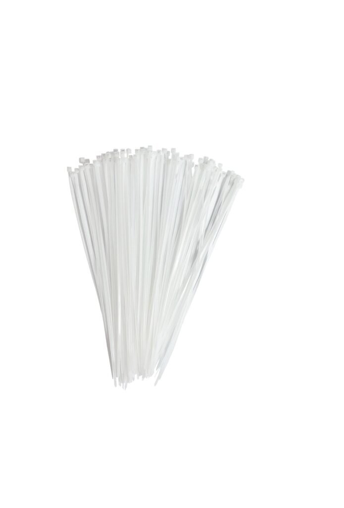 20 PACOTE ABRAÇADEIRAS DE NYLON BRANCA 2,5X200MM C/ 100 UNID