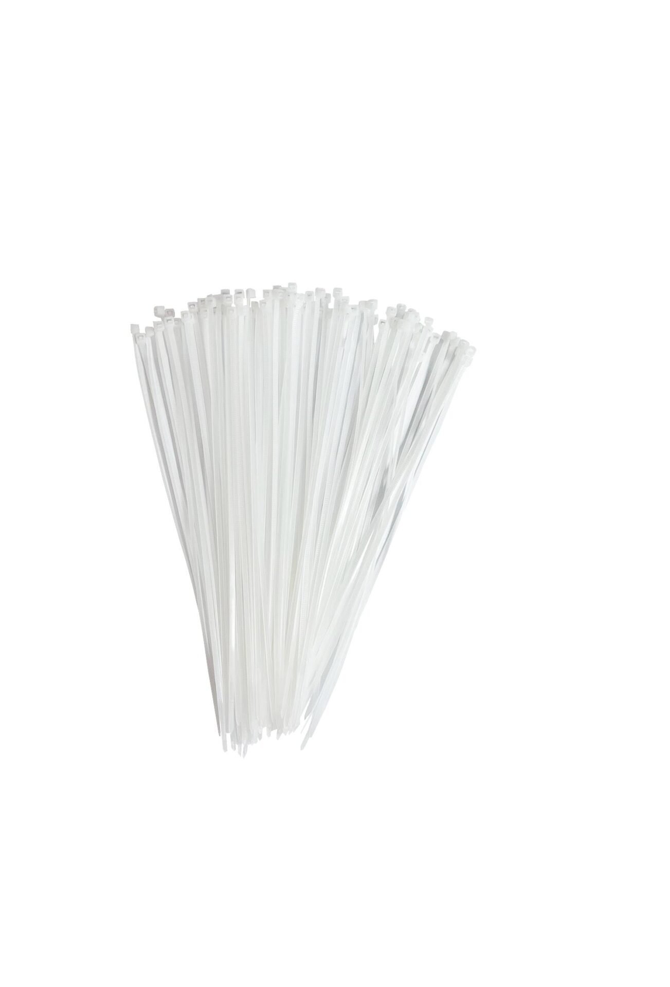 1 PACOTE ABRAÇADEIRAS DE NYLON BRANCA 2,5X200MM C/ 100 UNID