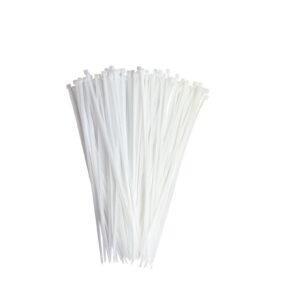 10 PACOTE ABRAÇADEIRAS DE NYLON BRANCA 3,6X250MM C/ 100 UNID