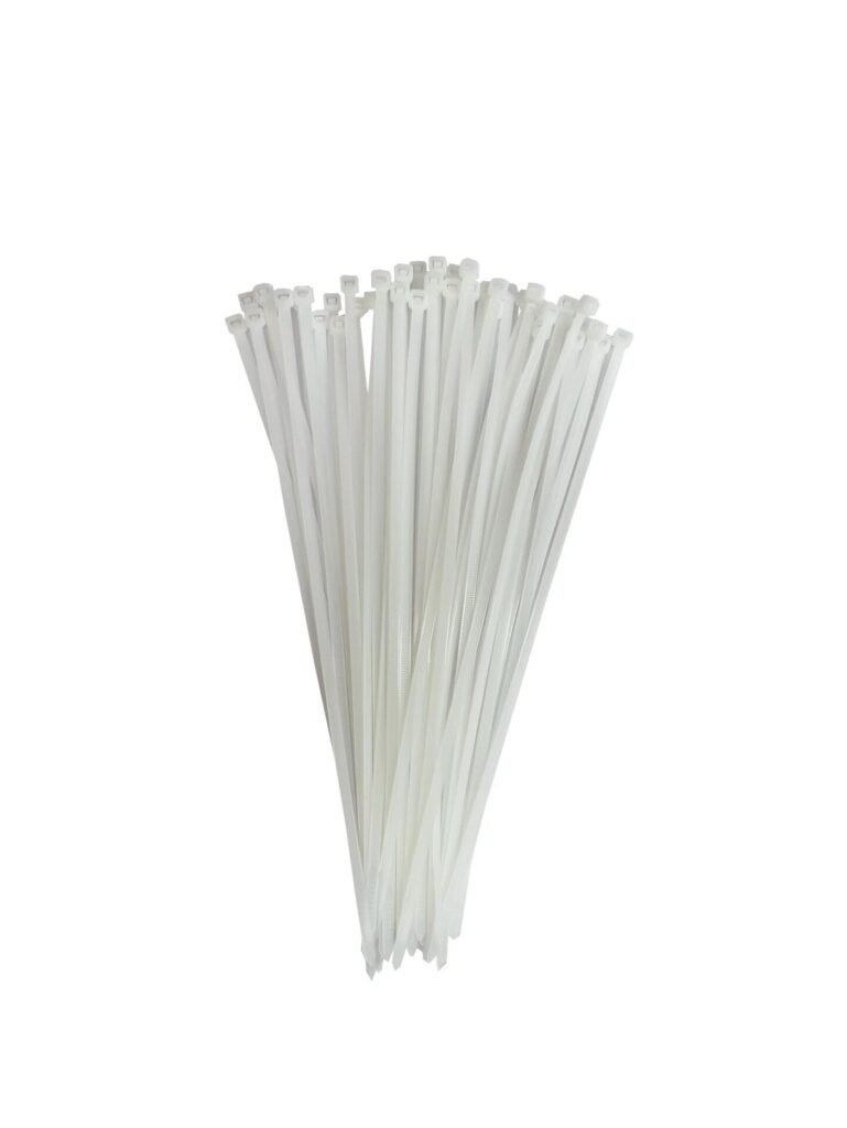 1 PACOTE ABRAÇADEIRAS DE NYLON BRANCA 4,8X280MM C/ 50 UNID
