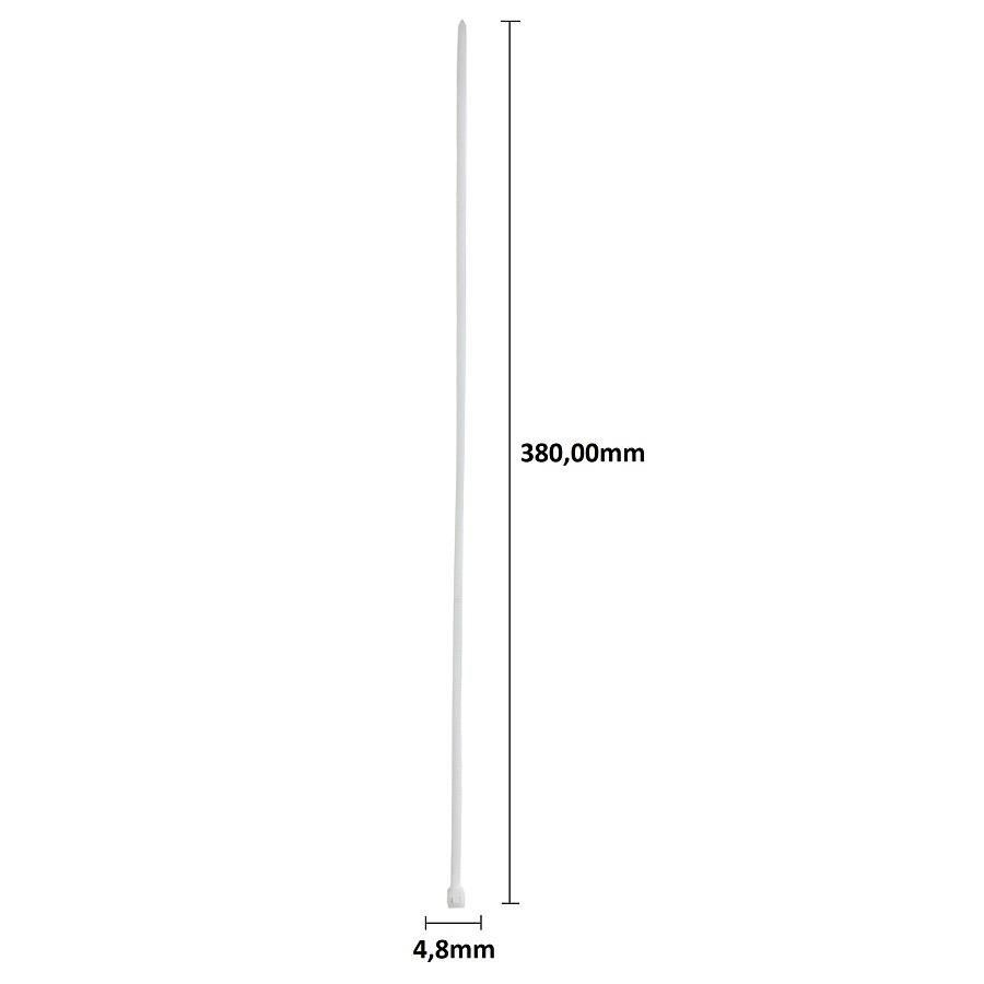 1 PACOTE ABRAÇADEIRAS DE NYLON BRANCA 4,8X380MM C/ 50 UNID - Imagem 3