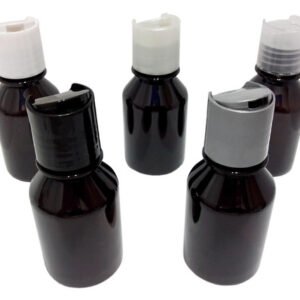 939 Frascos Plástico Âmbar Pet 100ml Shampoo Tampa Disktop