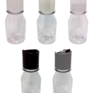 1218 Frascos Plástico Cristal Pet 60ml Shampoo Tampa Disktop