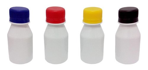 1218 Frascos Plásticos Branco Pet 60ml C/ Tampa Rosca Lacre