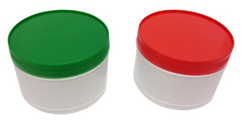 4 Potes Plásticos Branco De 210ml Vazios Com Tampa Rosca - Imagem 2