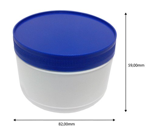 4 Potes Plásticos Branco De 210ml Vazios Com Tampa Rosca - Imagem 4