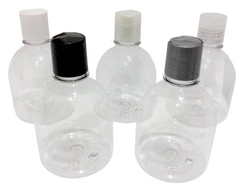 226 Frascos Plástico Cristal Pet 300ml C/ Tampa Disktop Sab - Imagem 2