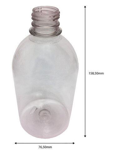 212 Frascos Plástico Cristal Pet 500ml C/ Tampa Pushpull Sab - Imagem 6