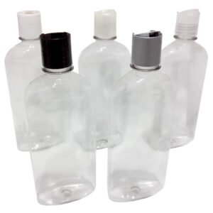 285 Frascos Plástico Cristal Pet 400ml C/ Tampa Disktop Min