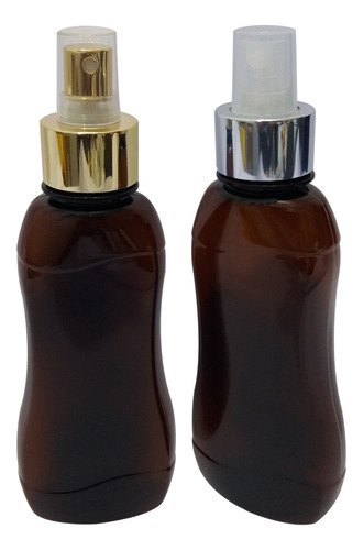 450 Frascos Plástico Âmbar Pet 200ml Válvula Spray L Cat