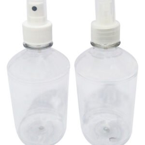 12 Frascos Plásticos Cristal Pet 500ml Válvula Spray S Far