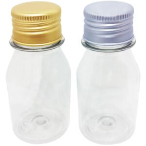 550 Frascos Plástico Cristal Pet 60ml C Tampa Aluminio S/ F