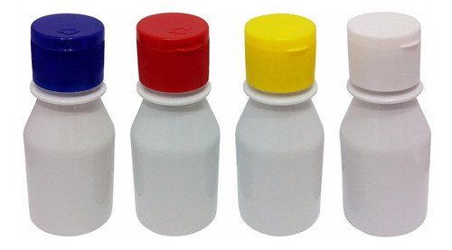 65 Frascos Plástico Branco Pet 60ml Vazio C/ Tampa Fliptop - Imagem 2