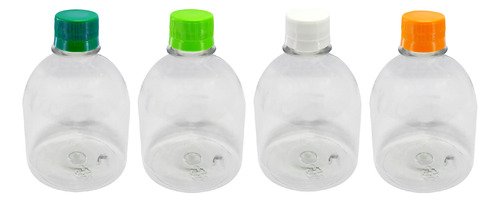 166 Frascos Plástico Cristal Pet 300ml Tampa Rosca Lacre Sab - Imagem 2