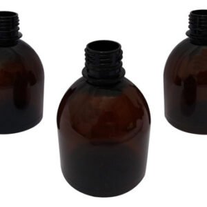 166 Frascos Plástico Âmbar Pet 300ml Vazios Sem Tampas Sab