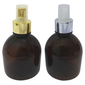 15 Frascos Plásticos Âmbar Pet 300ml Válvula Spray L Sab