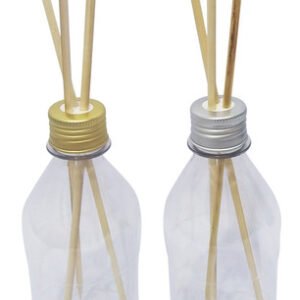 70 Frascos Plástico Cristal 350ml Tampa Difusor Varetas Agu