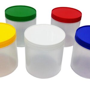 200 Potes Plásticos Incolor De 350ml P/ Mel Com Tampa Rosca